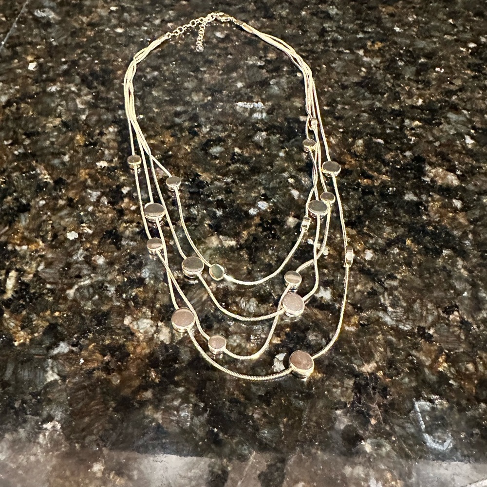 Elegant‎ Gold Multi-Layer Necklace